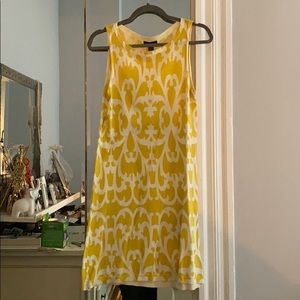 Jcrew yellow printed dress